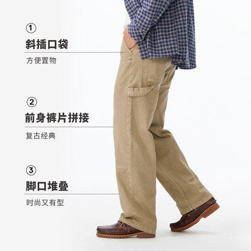 ABLE JEANS【木匠裤】26春季新款宽松复古男士工装风机能宽松男裤 - 图0