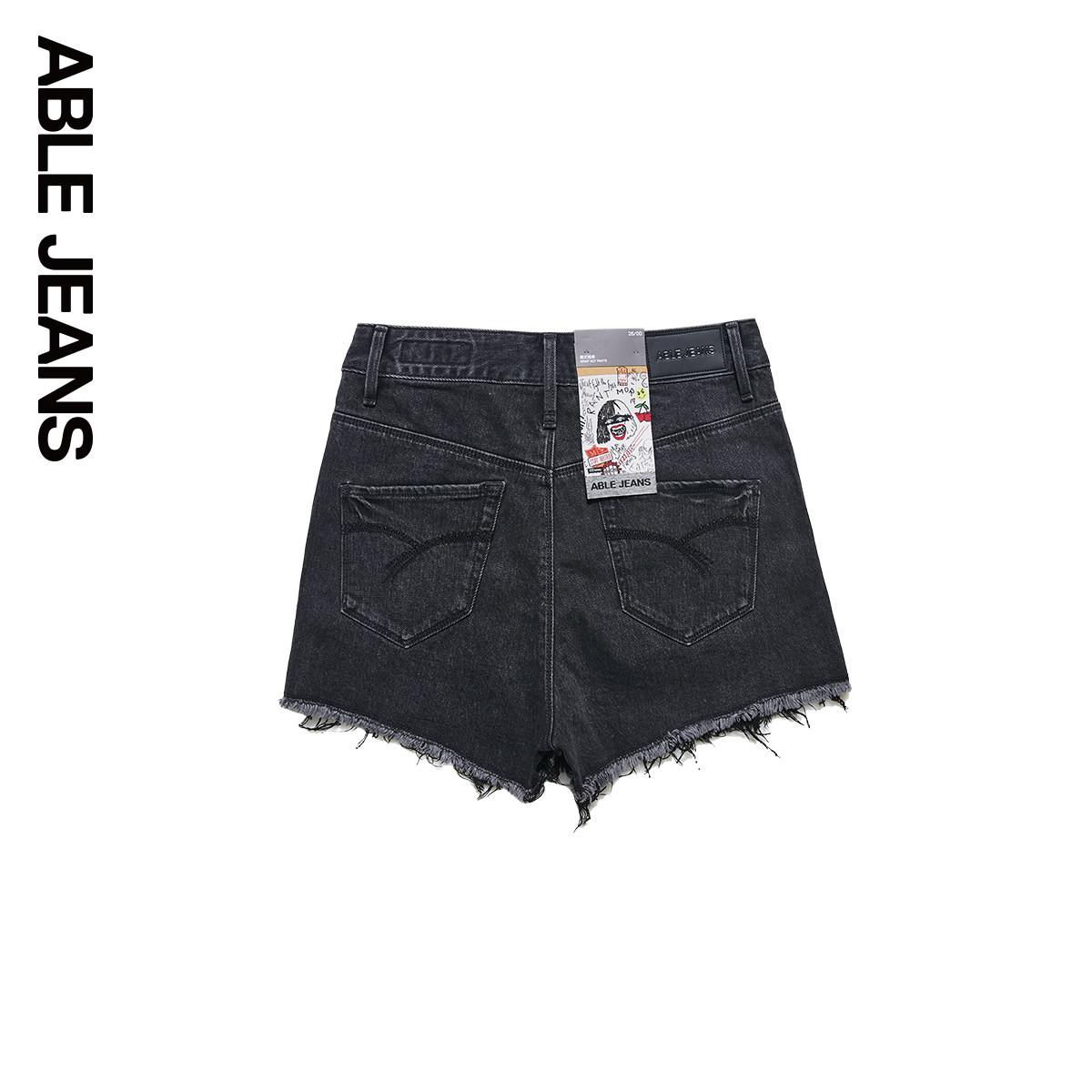 able jeans新款库伊拉黑直筒牛仔裤 ablejeans牛仔裤