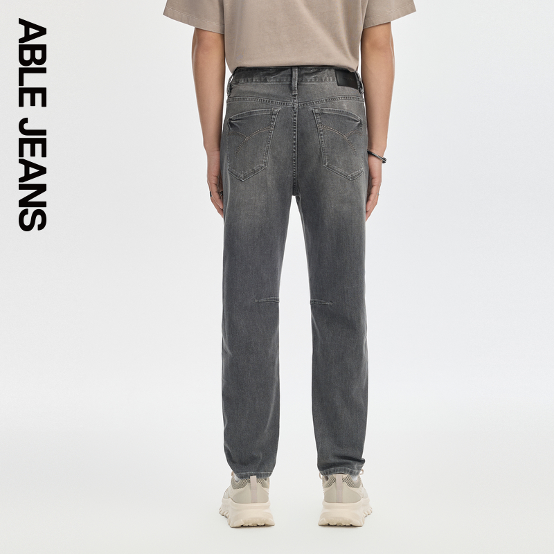 ABLE JEANS【立体锥形裤】24夏季新款男士经典百搭时尚复古牛仔裤