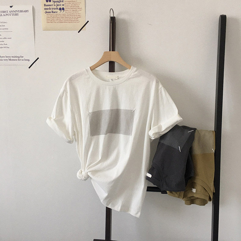 纯棉ins短袖t恤夏季2020年打底衫 法缇妃莉T恤