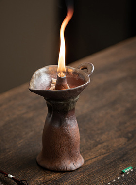 创意中式桌面复古烛台摆件