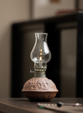 创意复古桌面装饰小油灯