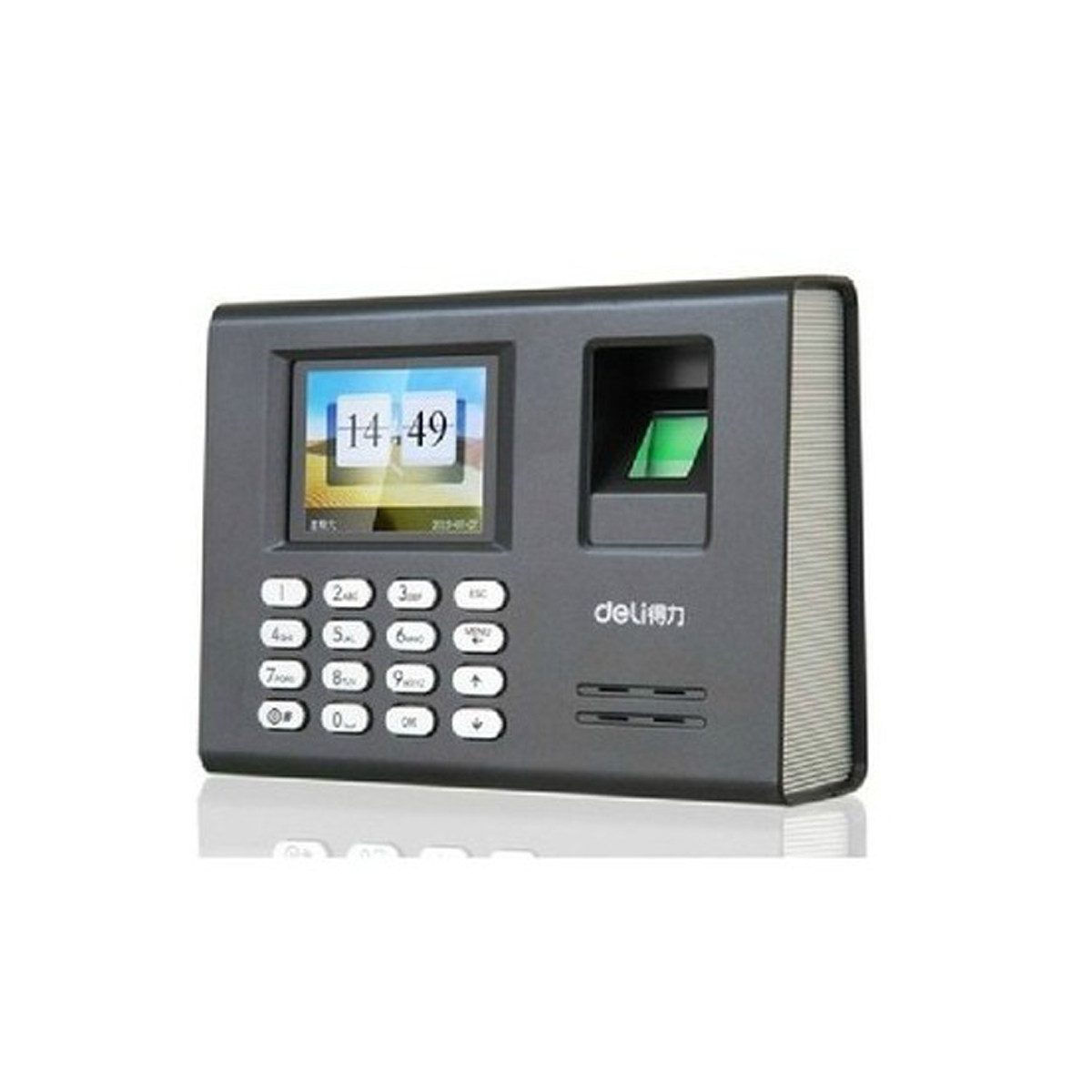 得力3946指纹机考勤门禁机打卡1800 deli大将军考勤门禁