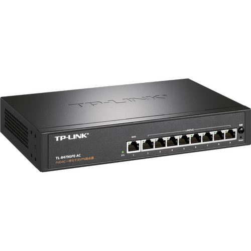 普联TP-LINK TL-R479GPE-AC 9口PoE·AC一体化千兆VPN路由器  大功率总120W 待机100左右 家用别墅出租屋八孔 - 图1