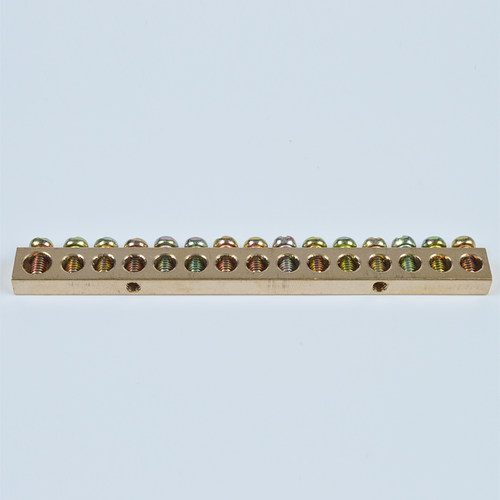 6x10接地铜排 接地排15孔地线端子零地排接地端子配电箱接线端子 - 图2