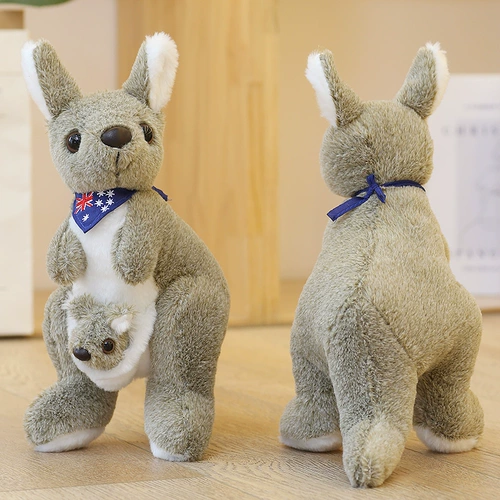 Кенгуру, плюшевая игрушка для матери и ребенка, детская подушка, тряпичная кукла, детское творчество, креативный подарок