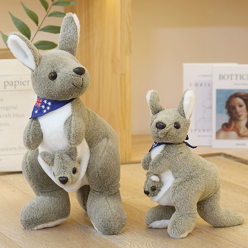 Кенгуру, плюшевая игрушка для матери и ребенка, детская подушка, тряпичная кукла, детское творчество, креативный подарок