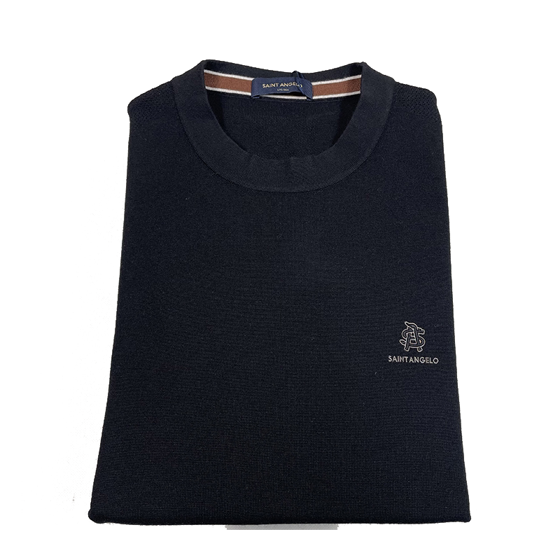 报喜鸟针织短袖男100%绵羊毛秋冬毛衣羊毛衫男款针织衫半高领上衣