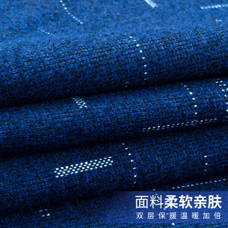 俞兆林假两件印花加绒加厚中年衬衫 桔都服饰衬衫