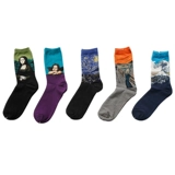 Демисезонные ретро гольфы, этнические носки подходит для мужчин и женщин, средней длины, этнический стиль