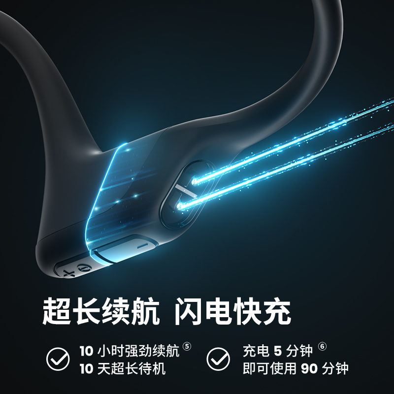 Shokz韶音OpenRun Pro骨传导蓝牙耳机无线运动跑步耳机不入耳S810 - 图3