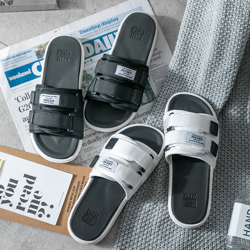 tzldn旗舰店网红凉拖鞋男潮流韩版外穿情侣室外个性男士沙滩ins新款凉鞋2