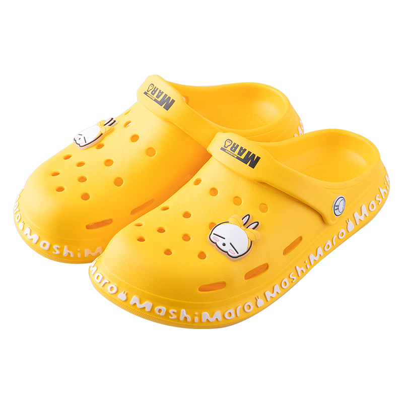 tzldn旗舰店洞洞鞋女夏厚底防滑可爱拖鞋ins潮卡通包头凉鞋流氓兔沙滩鞋外穿0