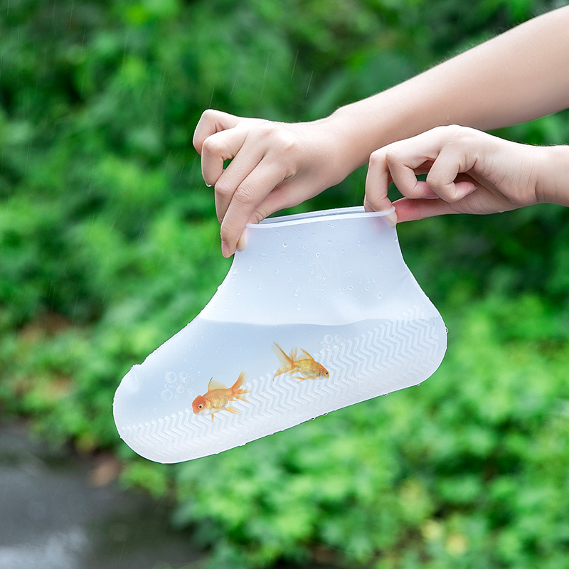 tzldn旗舰店硅胶防水套雨鞋套女雨鞋防滑耐磨防雨套防水鞋套儿童雨靴套女水鞋2