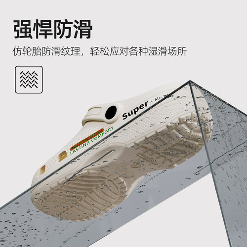 利达妮洞洞鞋男款夏季2026新款EVA防滑防臭沙滩开车凉鞋男士外穿 - 图2