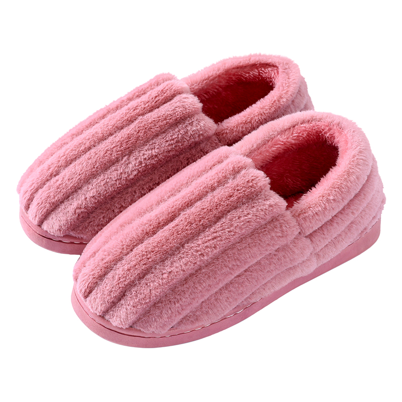 tzldn旗舰店情侣毛绒棉拖鞋女产后包跟冬天月子鞋家居室内居家用棉鞋男秋冬季0