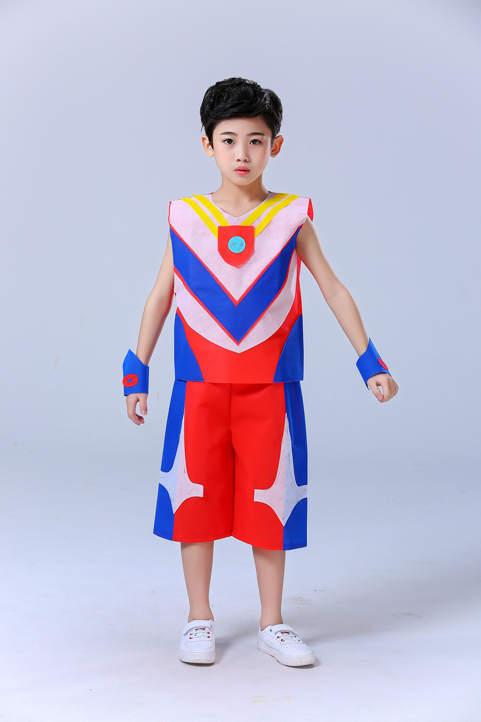 环保服装儿童时装秀手工衣服dry奥特曼幼儿园男亲子走秀演出服装