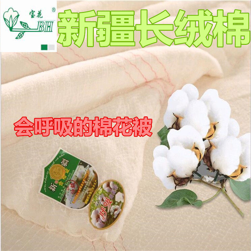 宝花新疆棉被纯棉花被子冬被被芯一级长绒棉絮床垫被褥子单人学生,淘宝优惠券,粉丝福利购,淘宝优惠卷