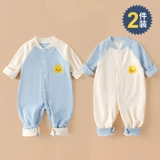 Детская пижама для новорожденных, детский комплект, флисовый удерживающий тепло комбинезон, осеннее термобелье, весеннее боди