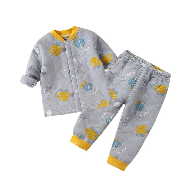 秋衣秋裤男宝宝内衣套装分体三层夹棉加厚保暖女儿童睡衣春秋冬季,淘宝优惠券,粉丝福利购,淘宝优惠卷