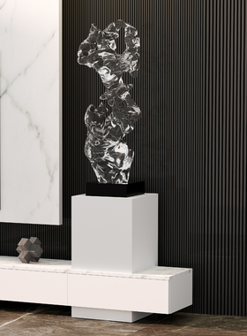 抽象艺术透明雕塑新中式太湖石