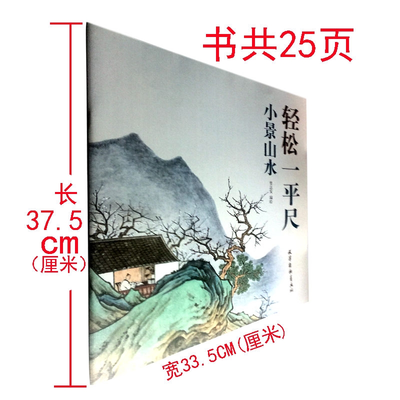 【满2件减2元】轻松一平尺小景山水贾志发著写意山水国画山水写意画山水画起步入门山水画教材山水画教程工笔山水画法中国画 - 图0