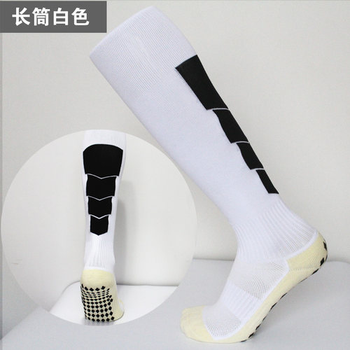 正品男款足球袜过膝长筒袜加厚毛巾底女短筒防滑运动神袜中筒袜子 - 图1