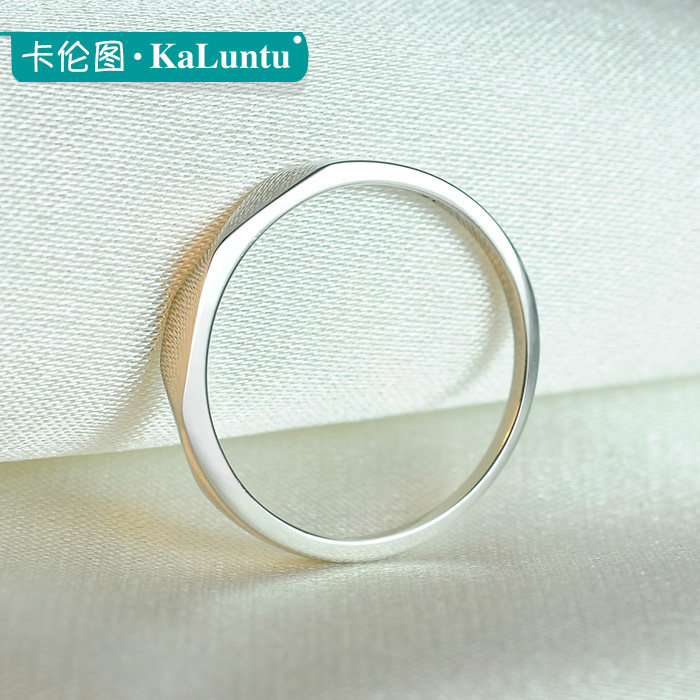 925女情侣时尚简约个性男纯银戒指 卡伦图戒指/指环