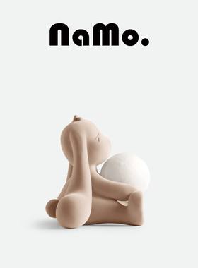 纳茉|兔墩墩系列拍拍灯充电小夜灯床头睡眠月球灯儿童房圣诞礼物