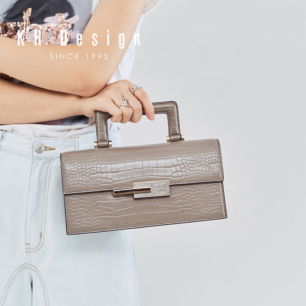 明治复古法棍休闲气质小众波士顿包 khdesign女士包袋