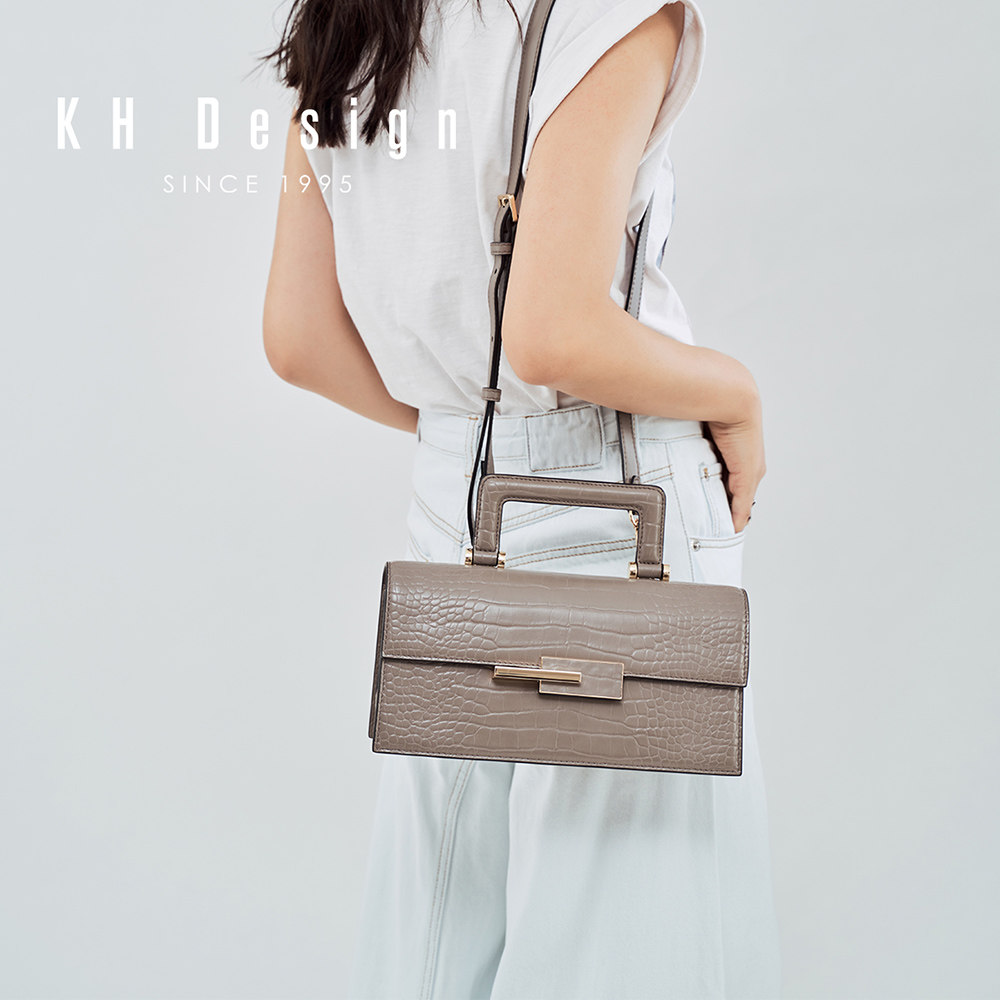 明治复古法棍休闲气质小众波士顿包 khdesign女士包袋