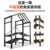 Thickened steel pipe adult installation-free folding simple wardrobe