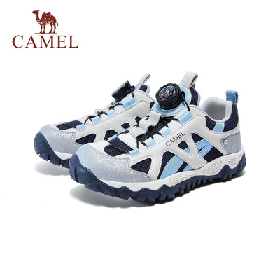 小骆驼儿童徒步鞋2026春夏新款透气轻便户外登山鞋缓震男童运动鞋