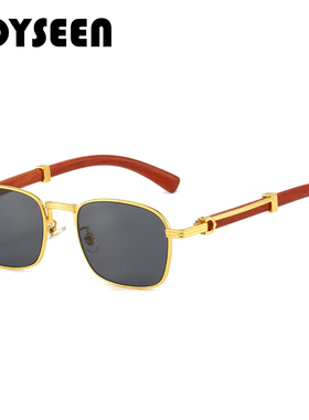 嘻哈朋克风仿木纹太阳镜UV400男