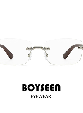 美式嘻哈说唱风无框墨镜男