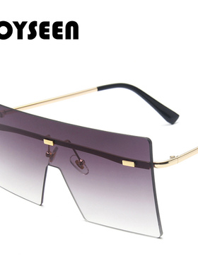 欧美连体无框海洋片个性风太阳镜