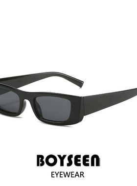 美式窄框潮酷墨镜男女可配度数