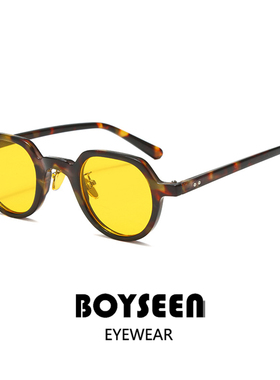 韩版多边形细框墨镜可调节鼻托