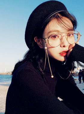 圆形复古斯文眼镜墨镜