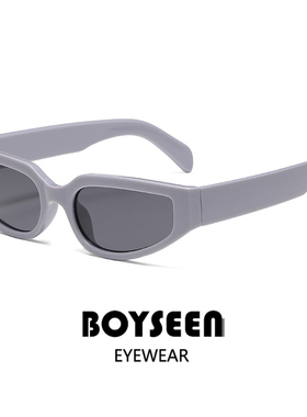 时髦高级猫眼墨镜女复古豹纹秋冬太阳镜秀场风高气场黑色墨镜