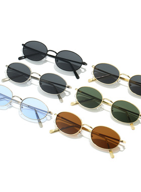 嘻哈金属小框墨镜可配度数男女