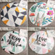Nordic style cartoon children's bedroom household round carpet