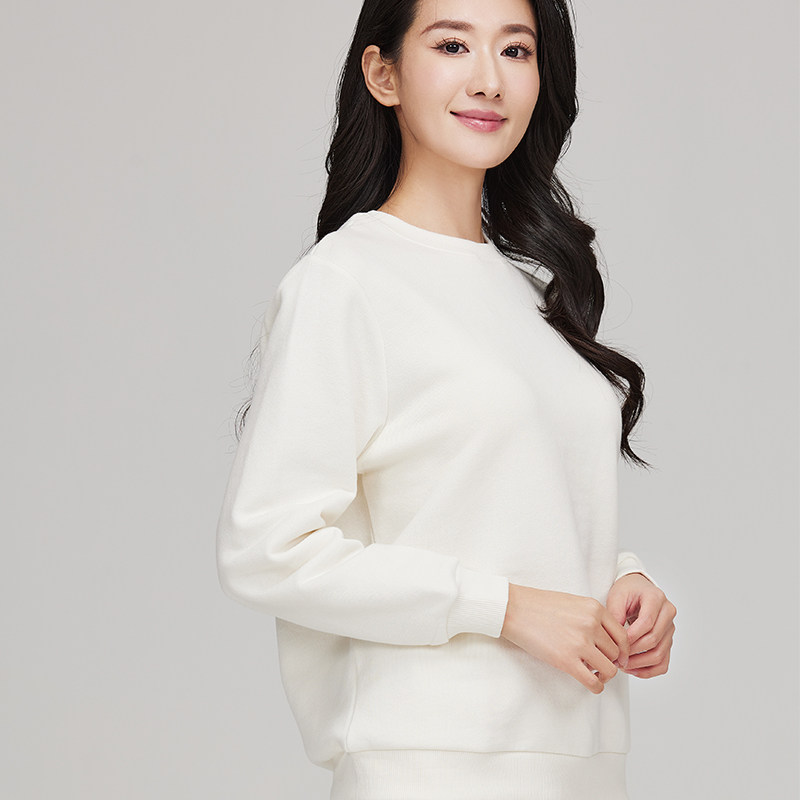 素道天然有机彩棉圆领情侣卫衣 时尚男女同款运动衫 针织长袖装,淘宝优惠券,粉丝福利购,淘宝优惠卷