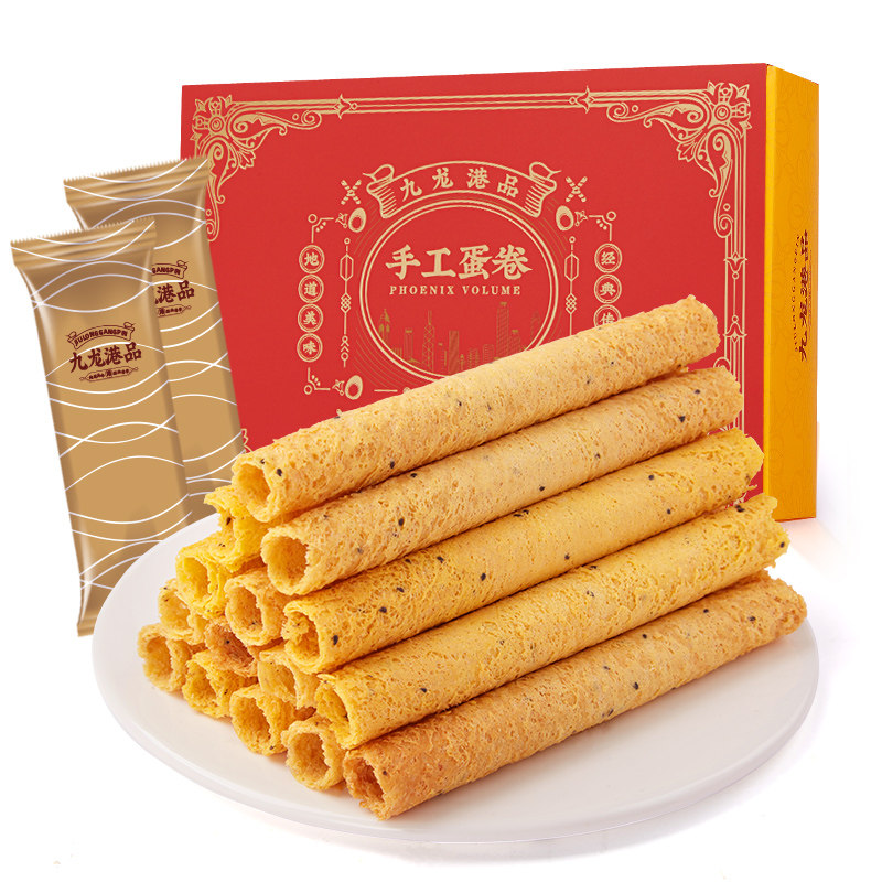 九龙港品手工蛋卷饼干吃货零食小吃休闲食品鸡蛋卷酥网红爆款美食,淘宝优惠券,粉丝福利购,淘宝优惠卷