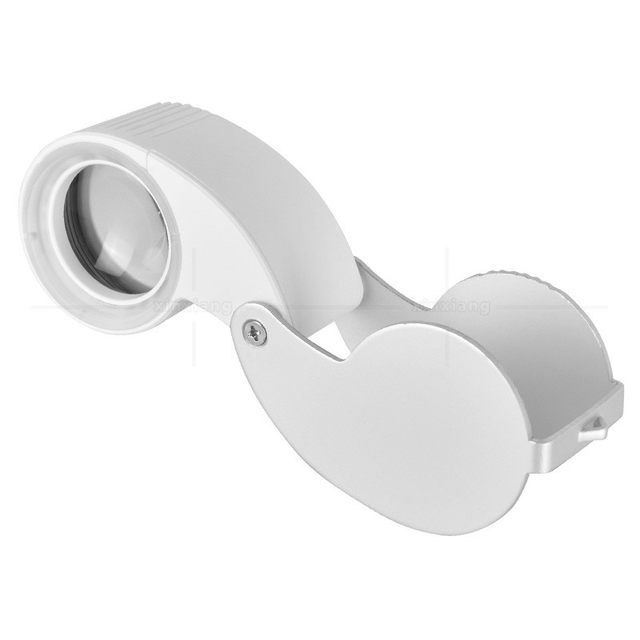 60 times rechargeable 6LED3 money detector antique jade porcelain folding identification 40 magnifying glass aluminum alloy portable