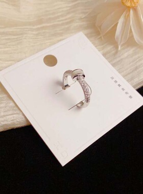 轻奢时尚高级感弧形胖面贝母开口戒小众气质简约开口可调节指环女