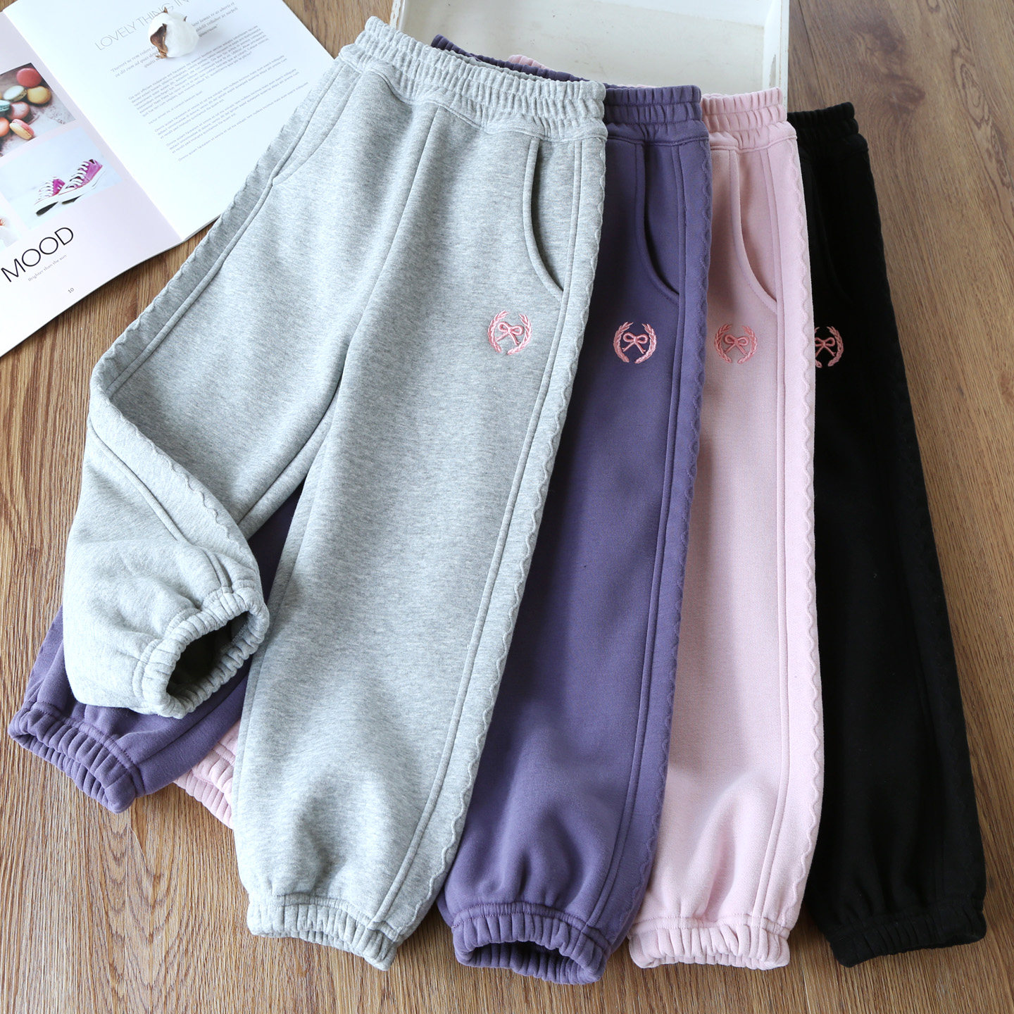 女童加绒休闲裤秋冬装新款儿童加厚奥粒绒外穿长裤小女孩保暖卫裤,淘宝优惠券,粉丝福利购,淘宝优惠卷