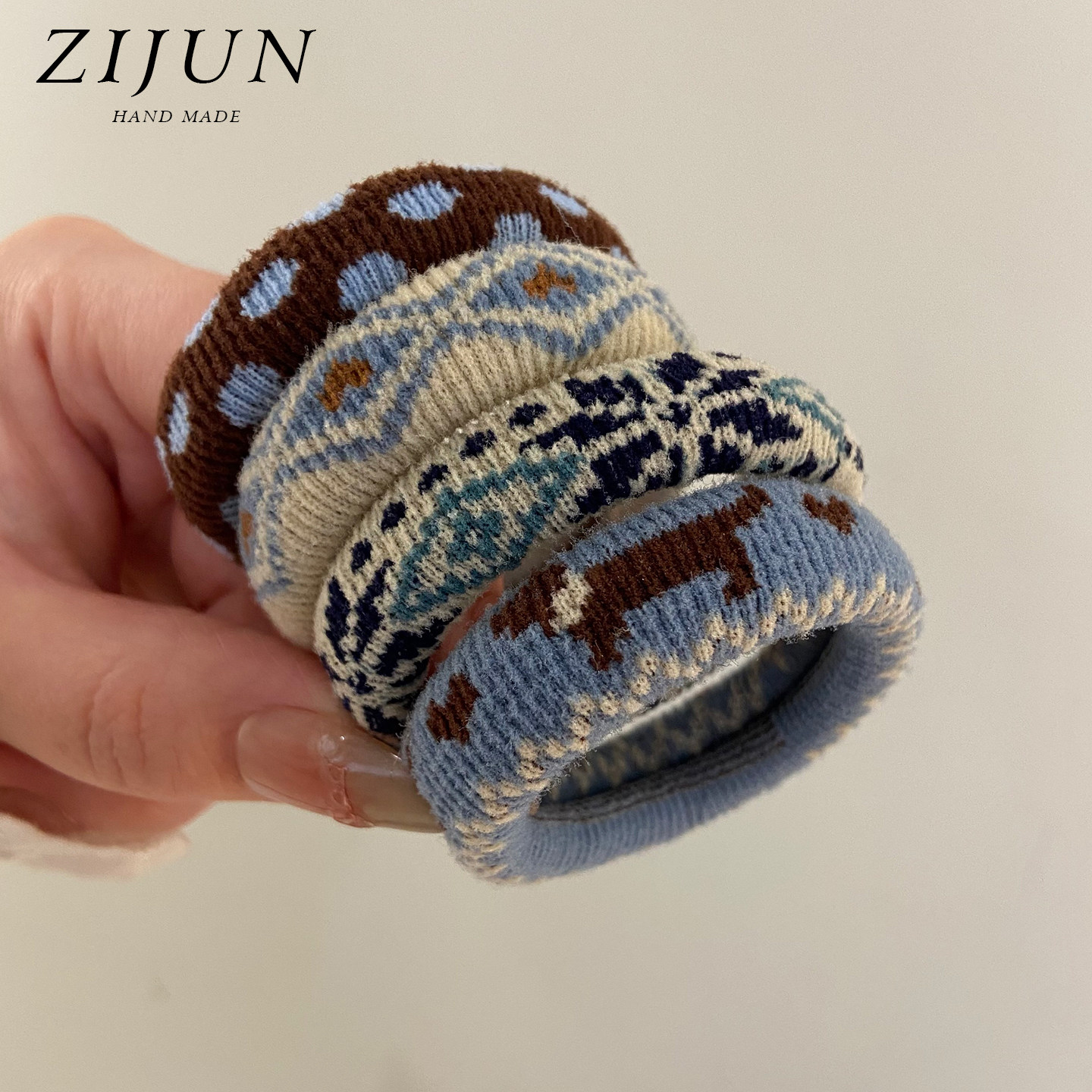 秋冬复古彩色发绳高弹力无接缝发圈头绳女耐用马尾毛巾圈圣诞头饰,淘宝优惠券,粉丝福利购,淘宝优惠卷