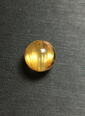 5天然钛晶金发晶单珠配手链手串饰品 礼物实物实拍