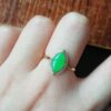 Natural Burmese Grade A Jadeite Ring Ice Jadeite